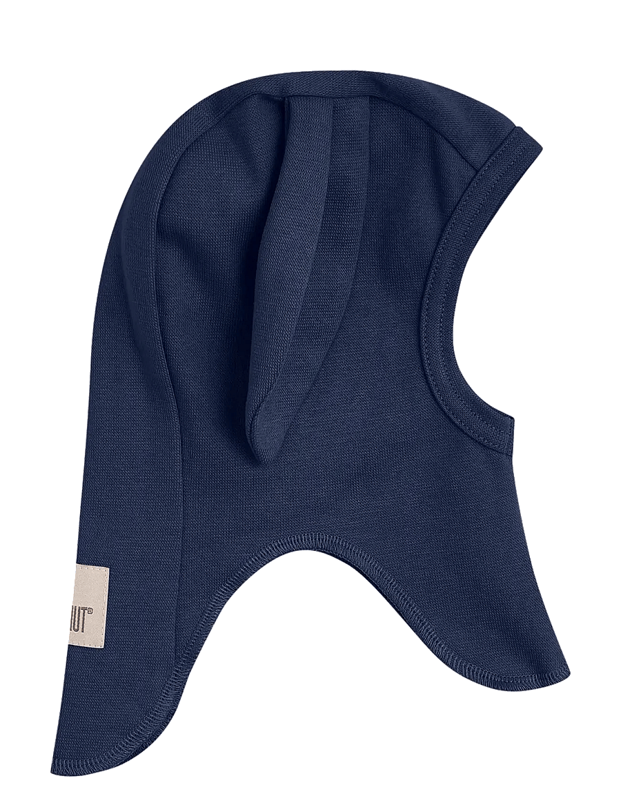 Huttelihut - Balaclava Ears Cotton Rib - vinteraccessoarer - navy blazer - 1