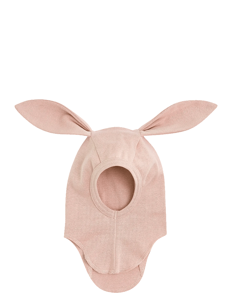 Huttelihut - Balaclava Ears Cotton Rib - winter accessories - peach blush - 0