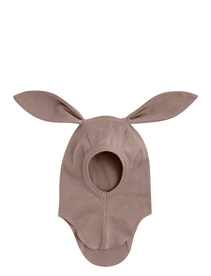 Huttelihut - Balaclava Ears Cotton Rib - vinteraccessoarer - savannah melange - 0