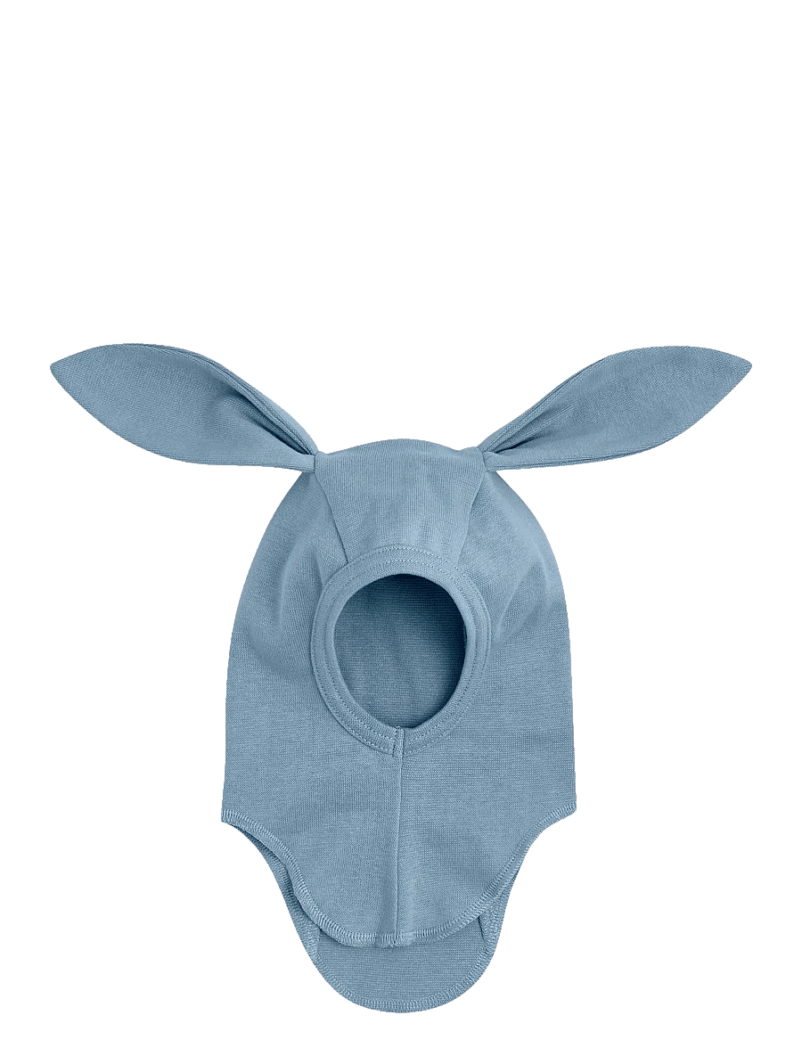 Huttelihut - Balaclava Ears Cotton Rib - vinter tilbehør - windward blue - 0