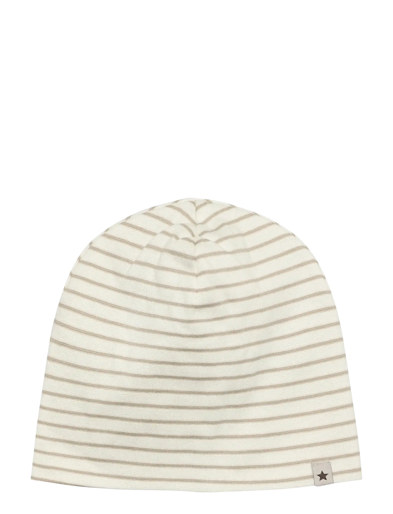 Huttelihut Beanie Stripe Rib, 8-10Y, Cream, Huer > Beanie, Børn