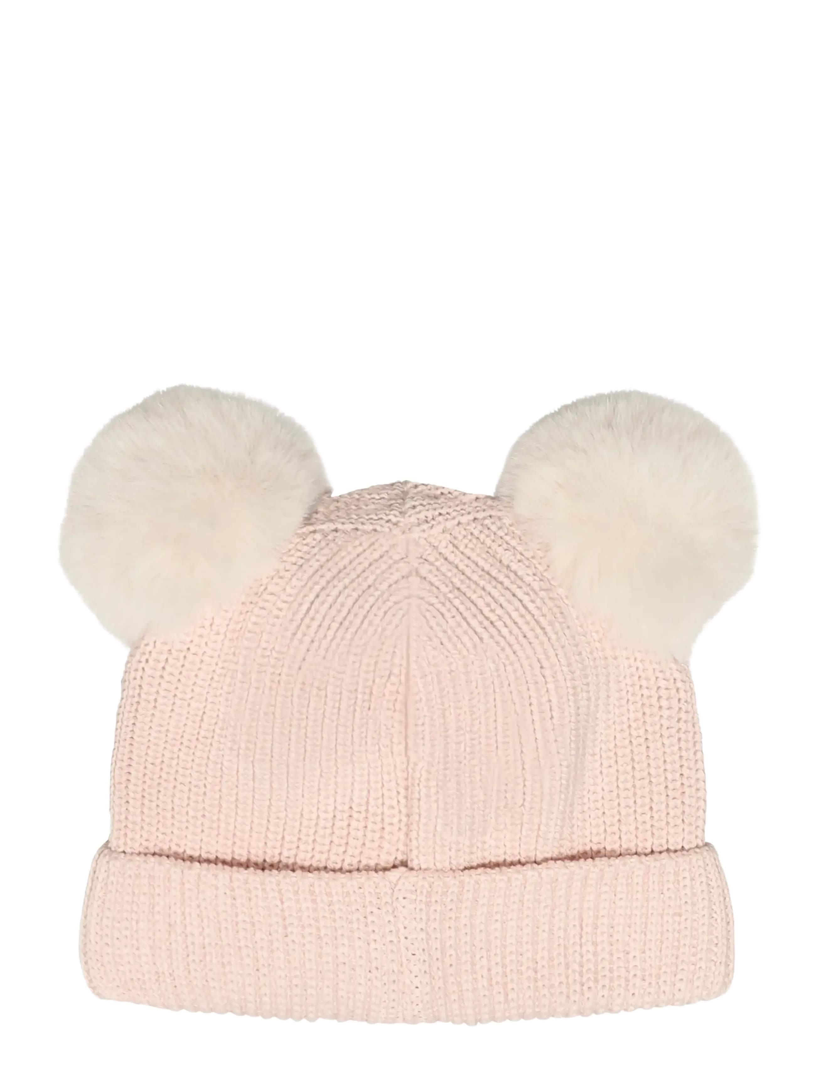Huttelihut - Hat Knit w. Pompoms - beanies - peach blush - 1
