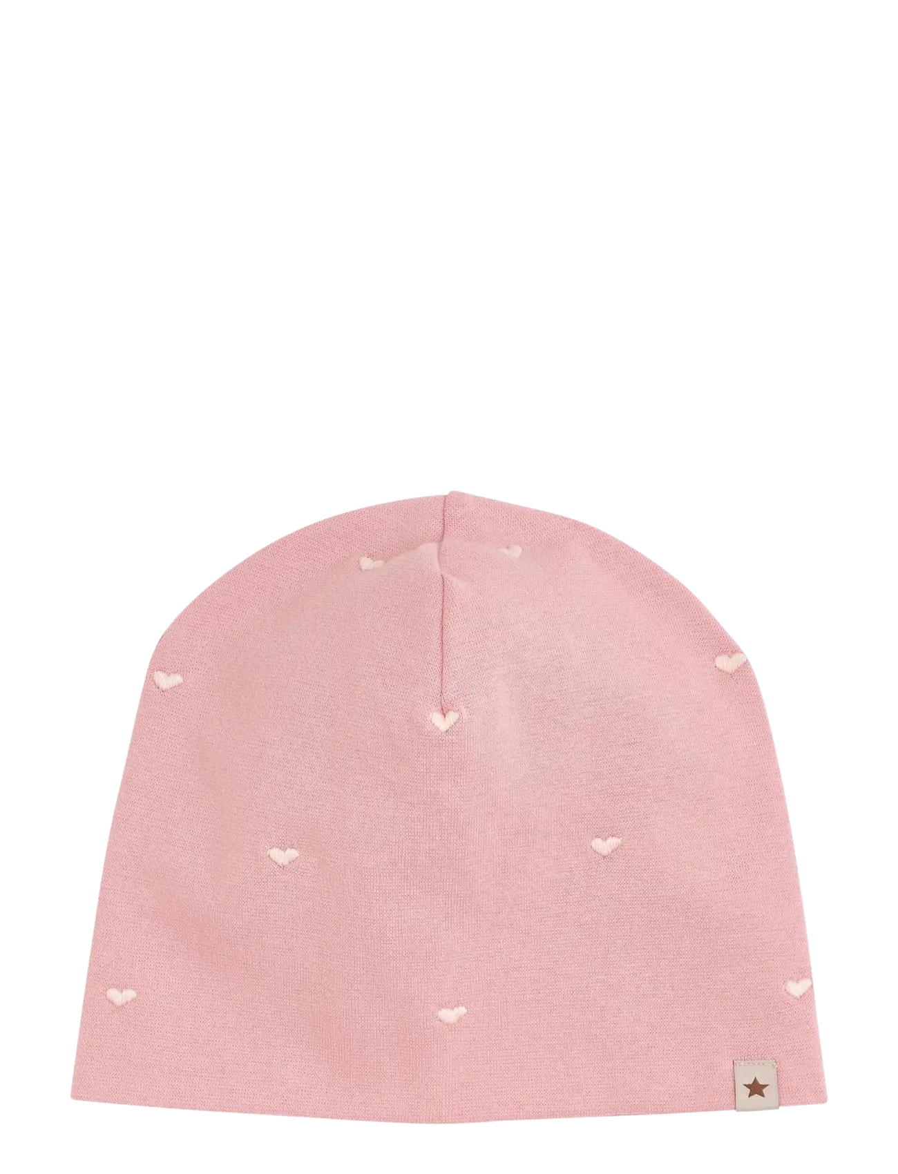 Huttelihut Beanie Rib Embroidery - Back to school - PALE MAUVE / pink/rose