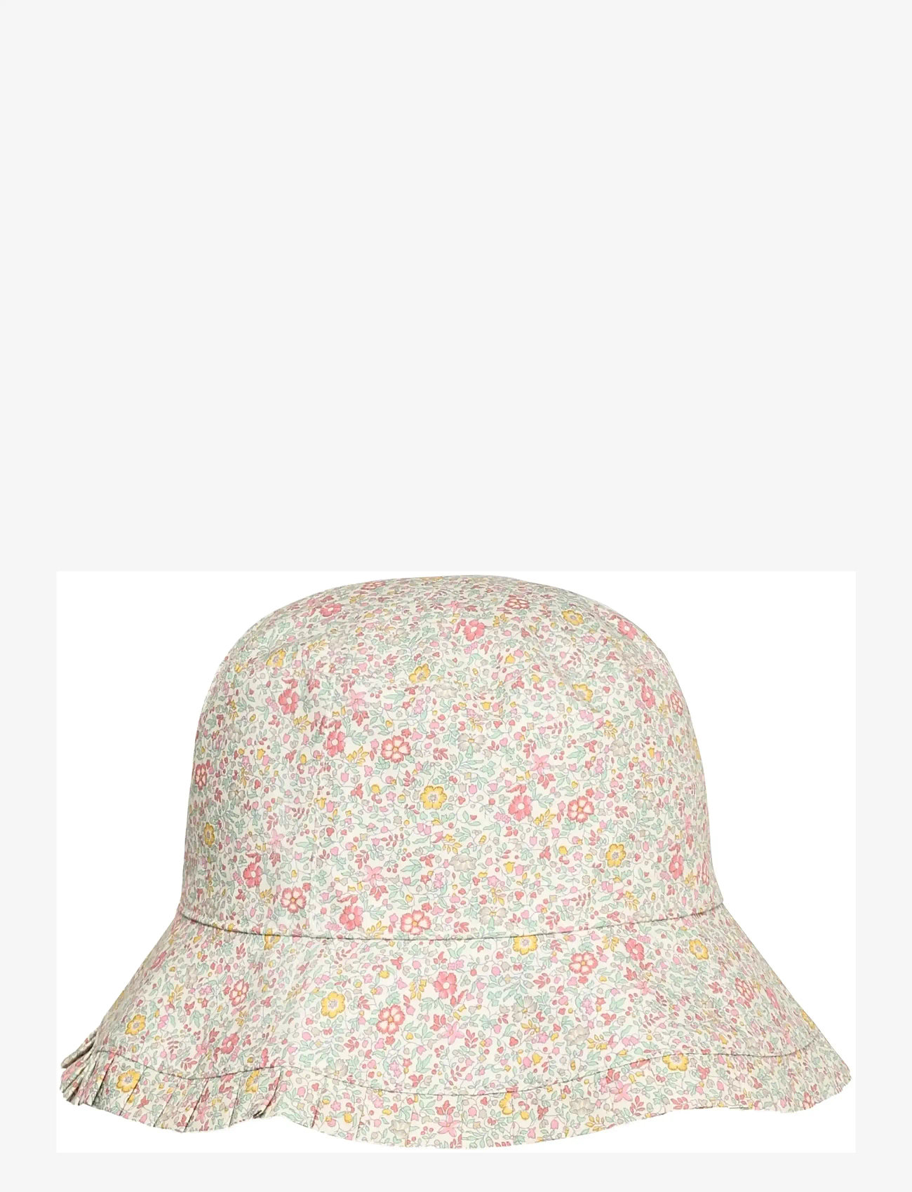 Huttelihut - Bucket Hat in Liberty Fabric - vinter tilbehør - double cream - 0