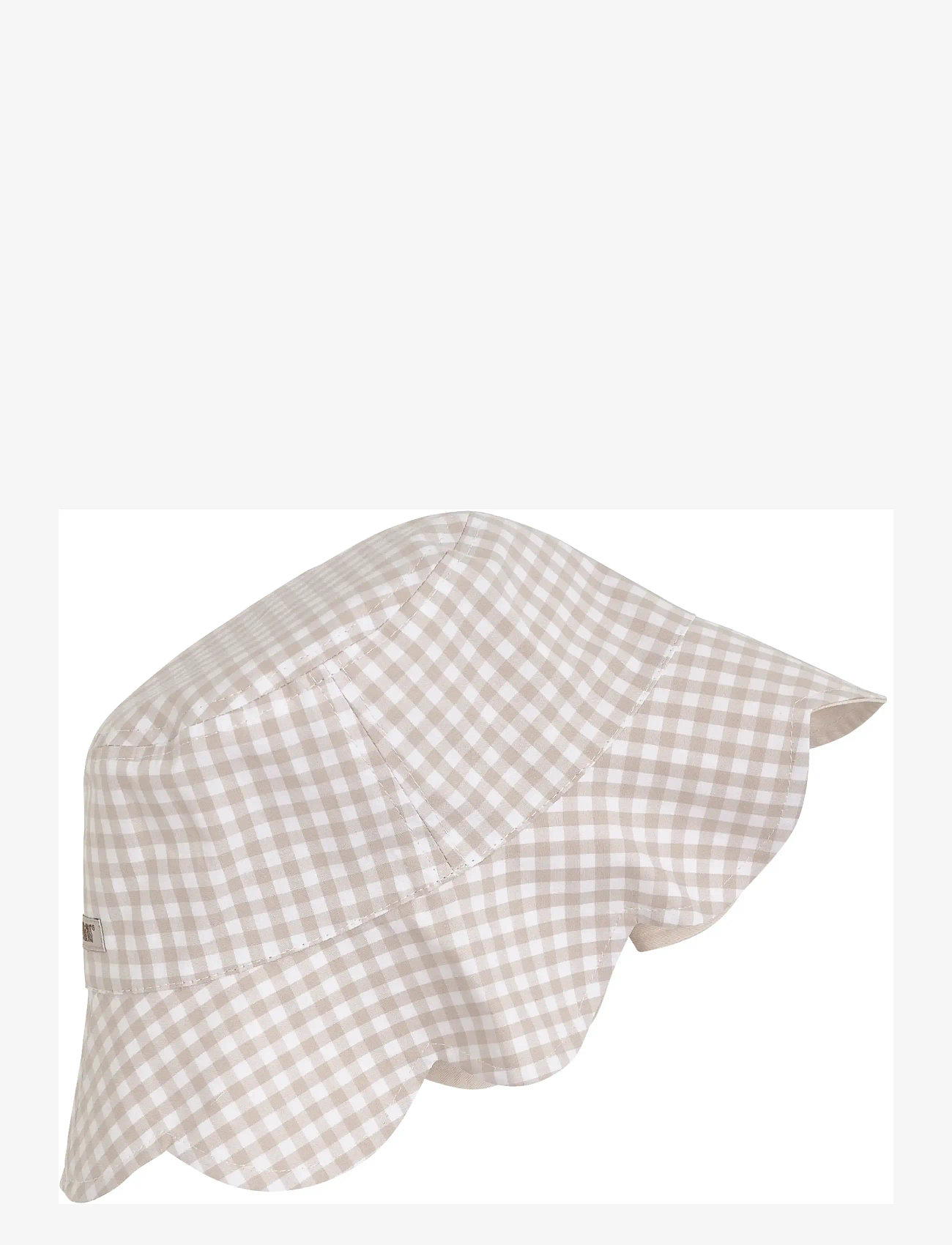 Huttelihut - Bucket Sun Hat Check - UPF 50+ - vinter tilbehør - white pepper - 1
