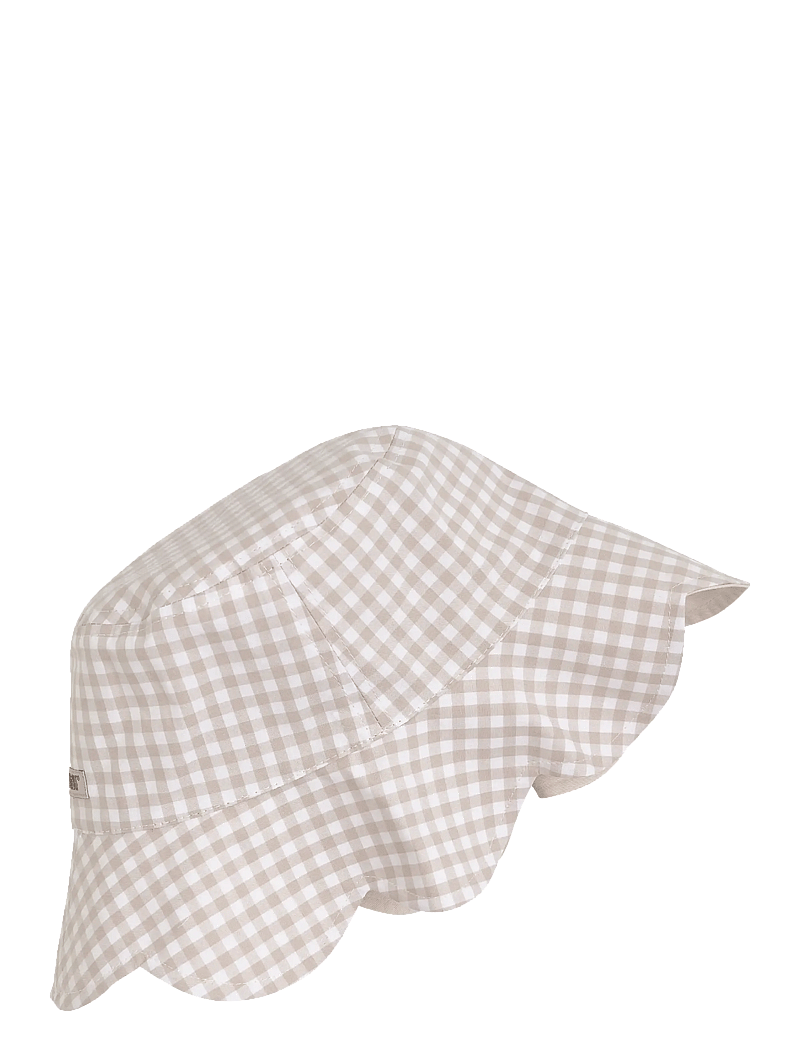 Huttelihut - Bucket Sun Hat Check - UPF 50+ - vinter tilbehør - white pepper - 1