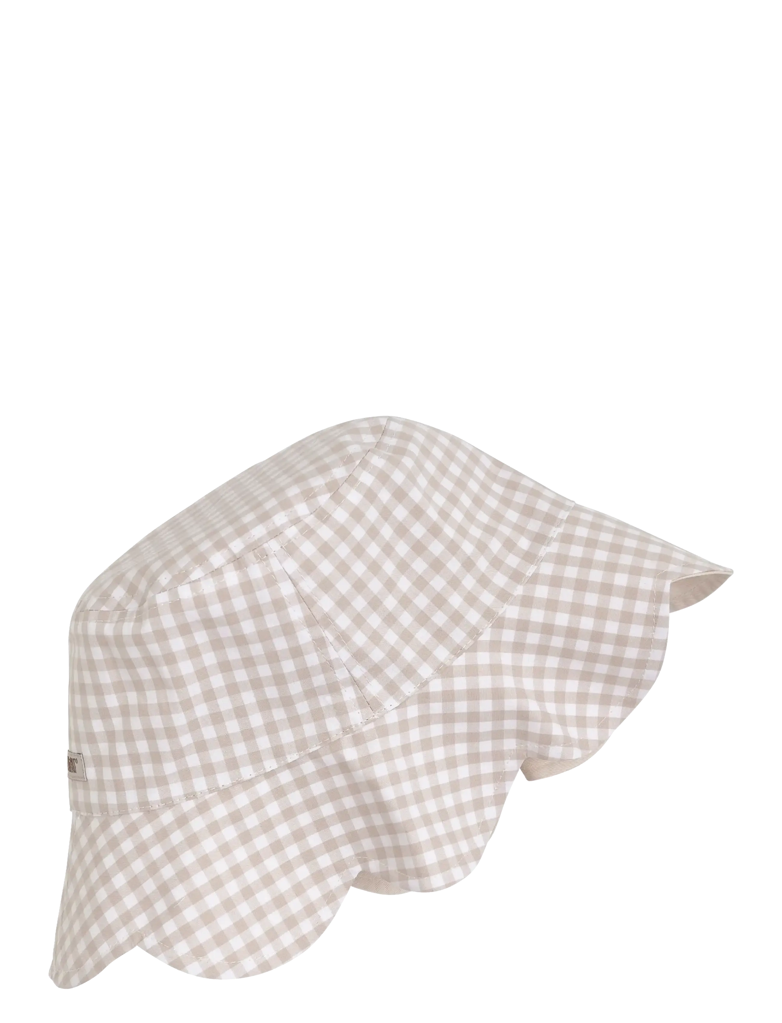 Huttelihut Bucket Sun Hat Check - UPF 50+ - Nyheder - WHITE PEPPER / beige