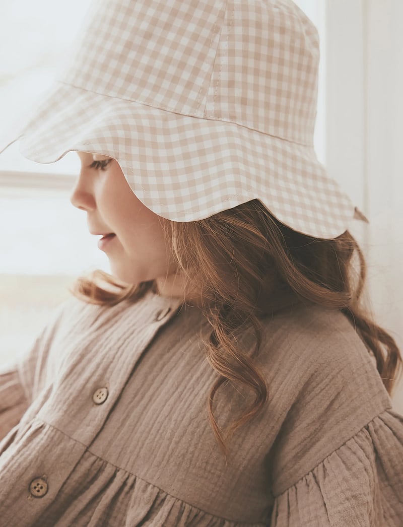 Huttelihut - Bucket Sun Hat Check - UPF 50+ - vinter tilbehør - white pepper - 0