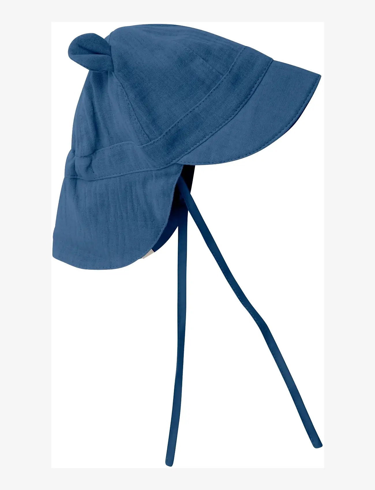 Huttelihut - Summer Hat Ears Muslin - solhatte - bering sea - 1