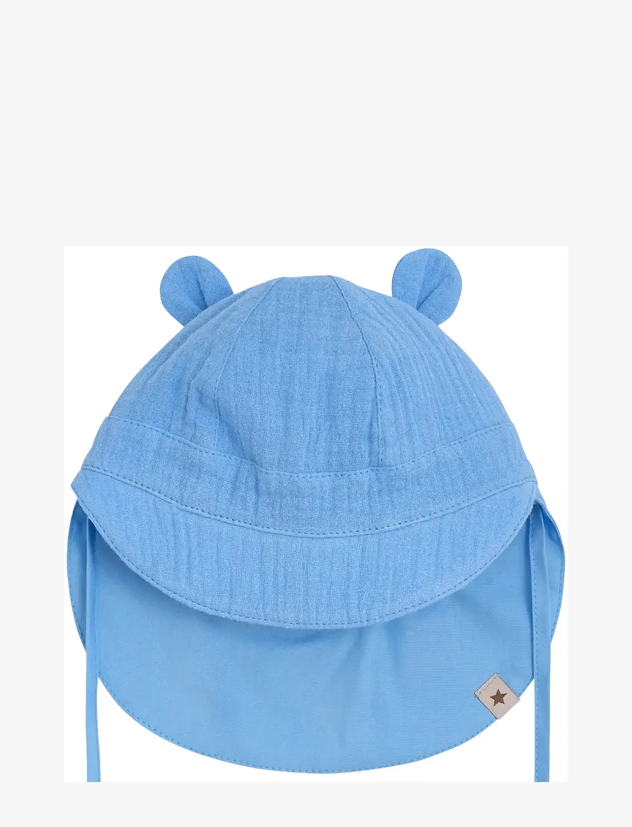 Huttelihut - Summer Hat Ears Muslin - accessories - della robbia blue - 2