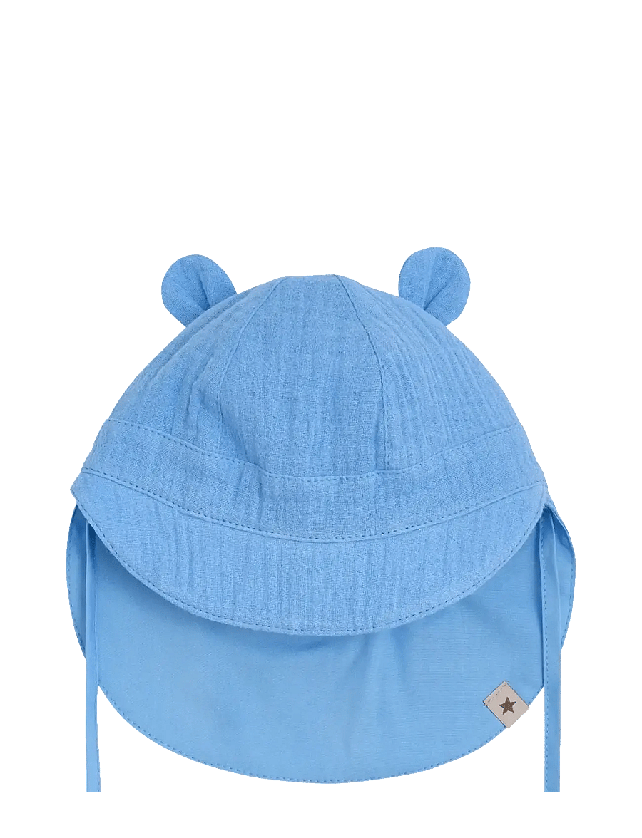 Huttelihut - Summer Hat Ears Muslin - sonnenhüte - della robbia blue - 2