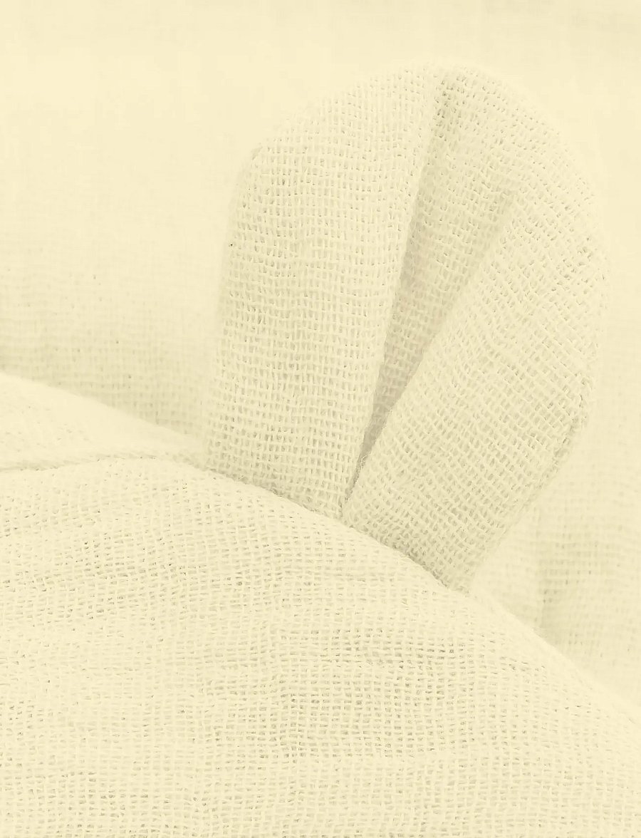 Huttelihut - Summer Hat Ears Muslin - solhattar - double cream - 2
