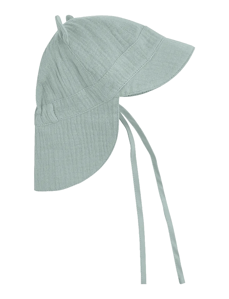 Huttelihut - Summer Hat Ears Muslin - solhatte - gray mist - 0
