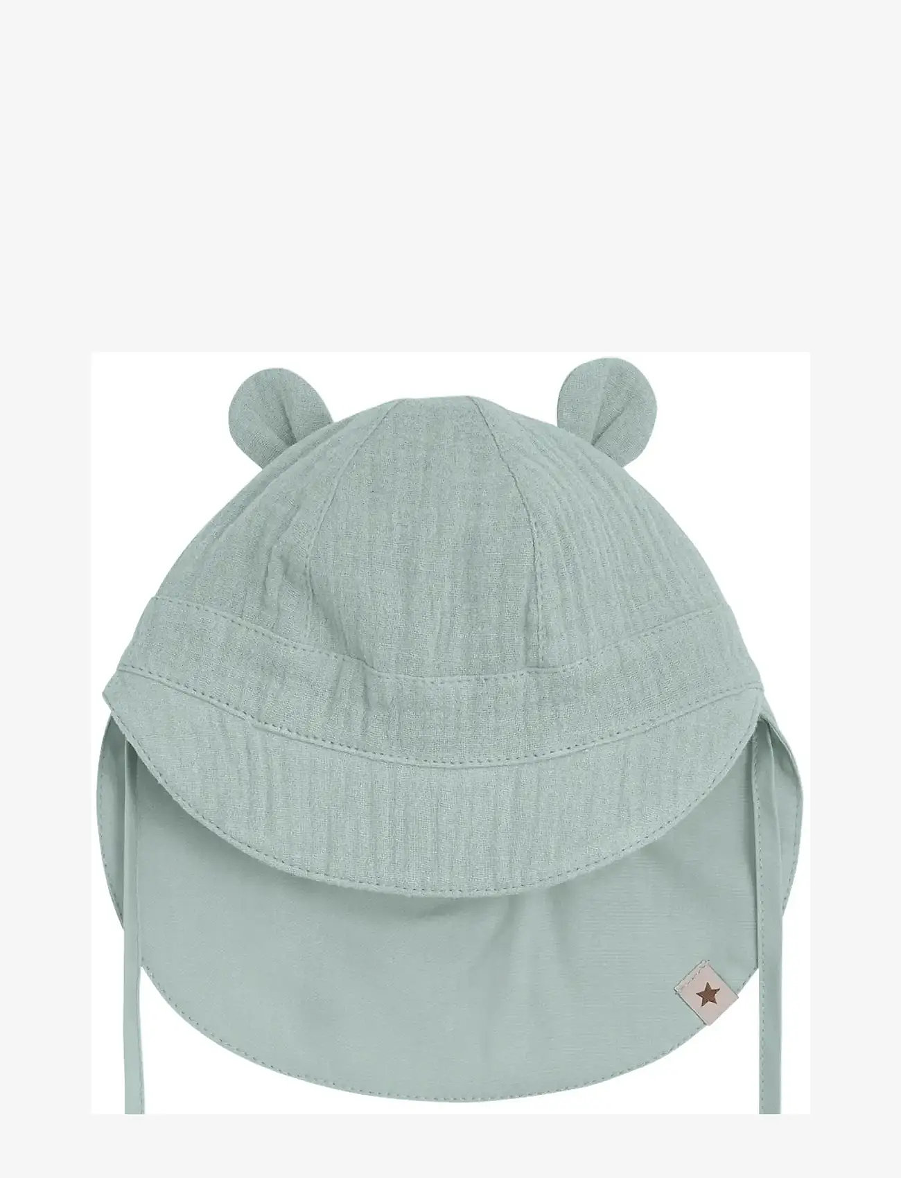 Huttelihut - Summer Hat Ears Muslin - solhatte - gray mist - 1