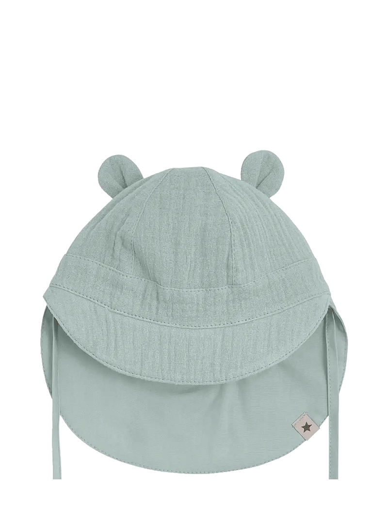Huttelihut - Summer Hat Ears Muslin - solhatte - gray mist - 1