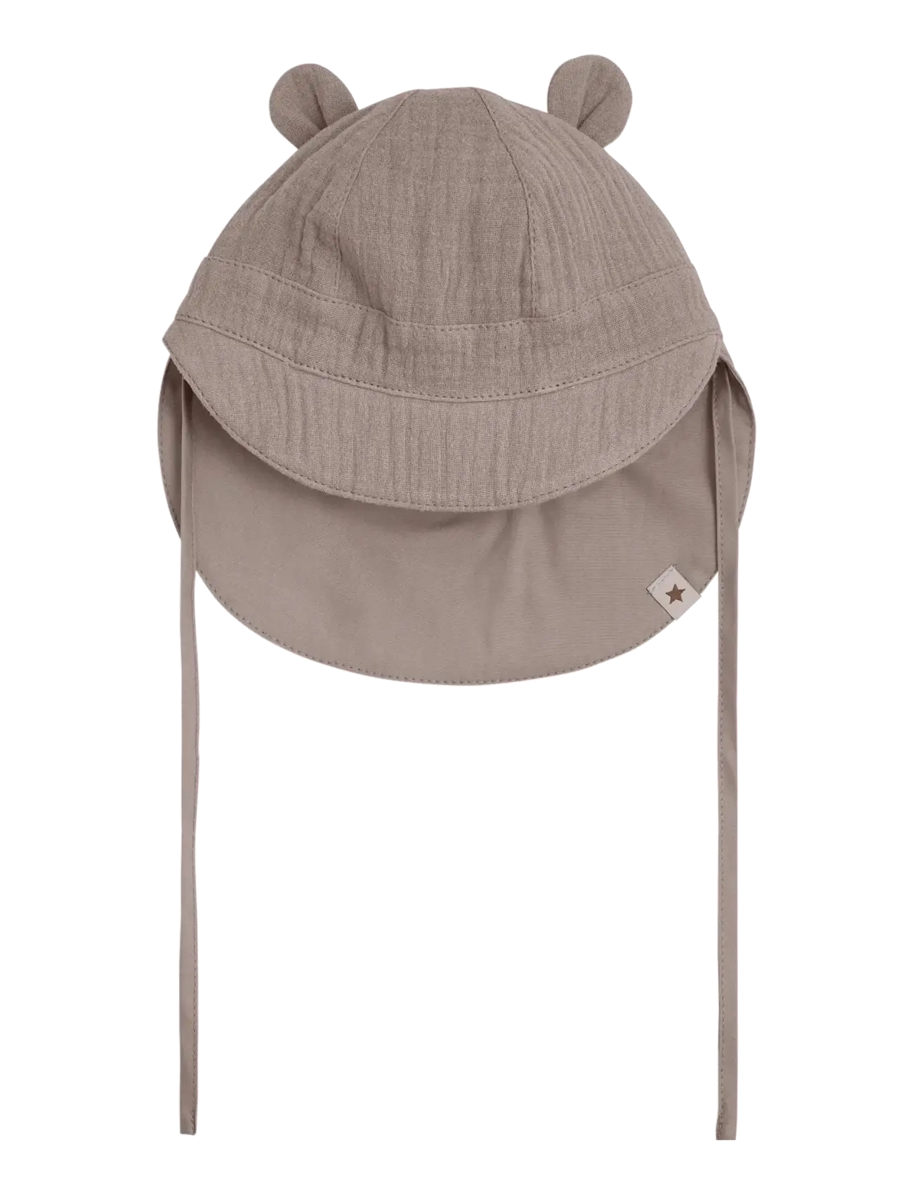 Huttelihut - Summer Hat Ears Muslin - solhattar - moon rock - 1