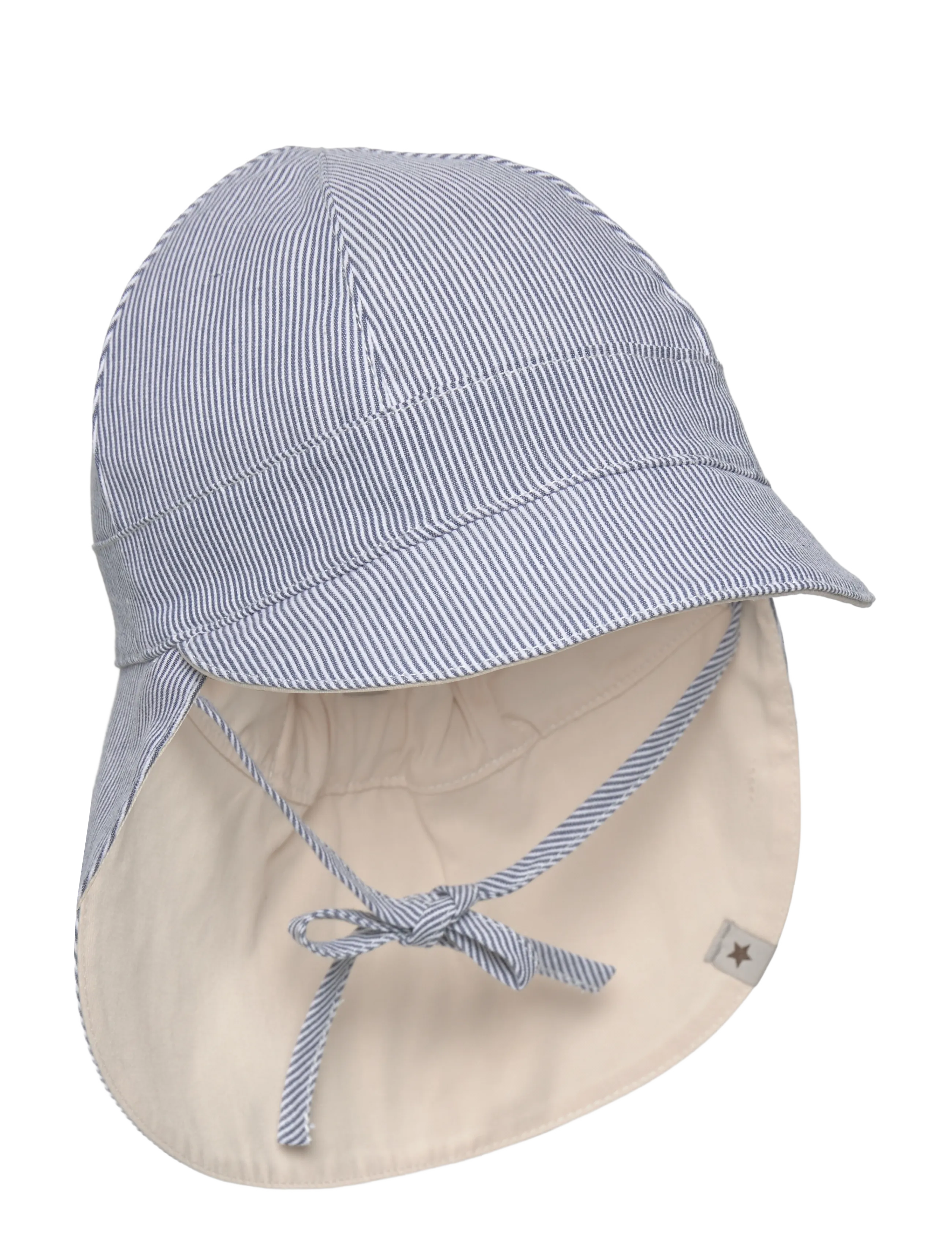 Huttelihut Sun Hat Stripe - UPF 50+ - Solhatte - BERING SEA / blue