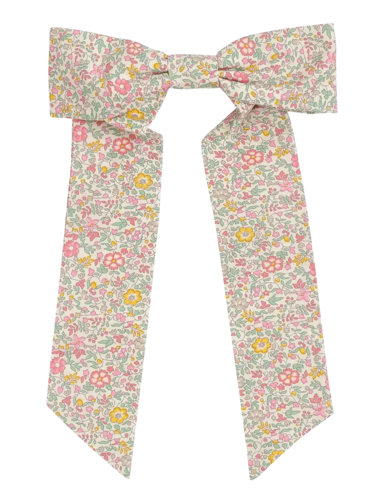 Huttelihut Hairclip Bow in Liberty Fabric - Håraccessories - DOUBLE CREAM / multi