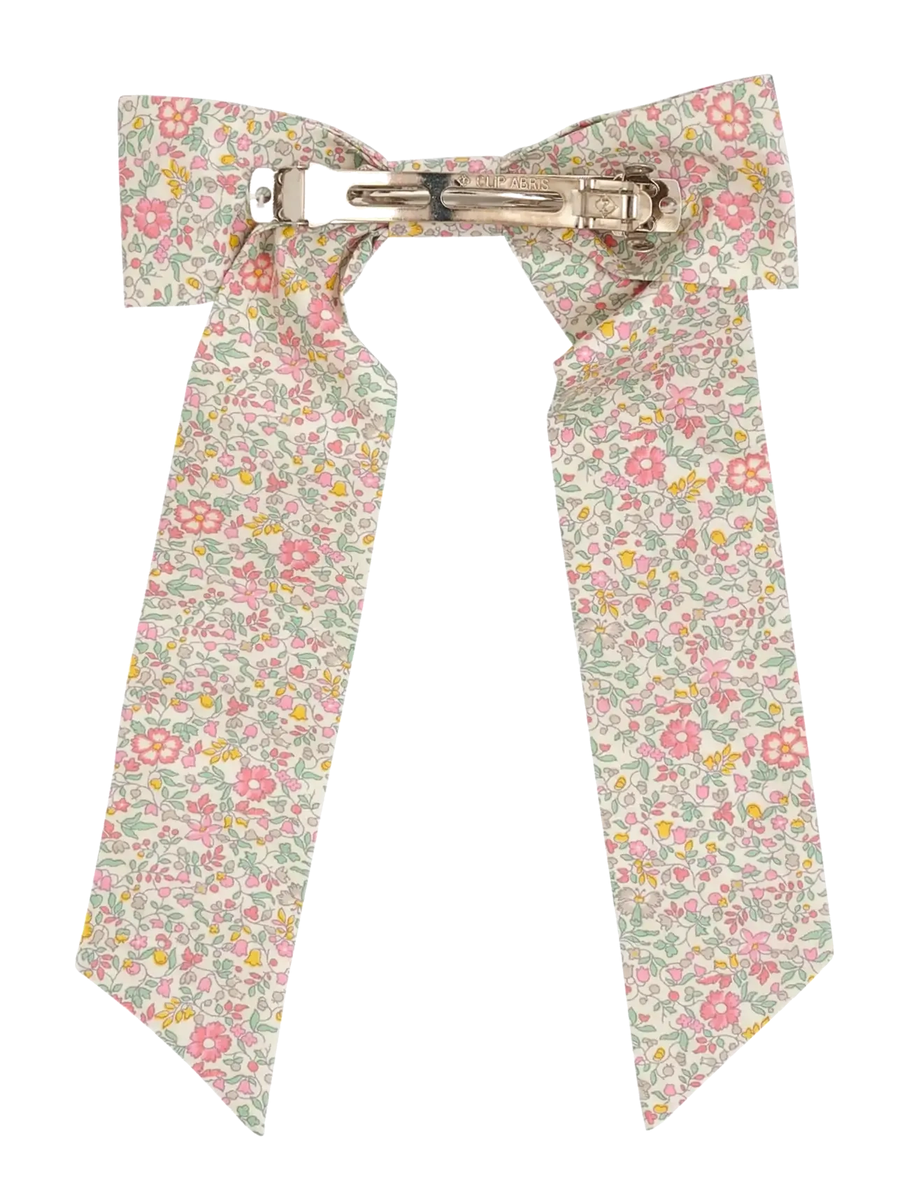 Huttelihut - Hairclip Bow in Liberty Fabric - hårspænder - double cream - 2
