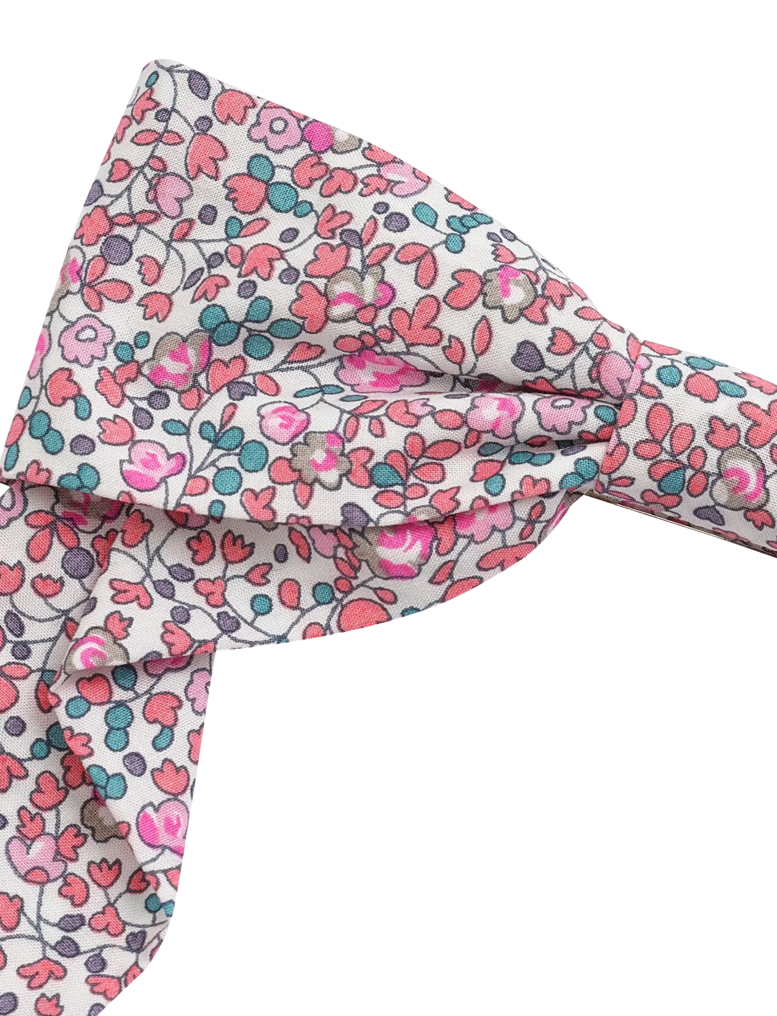 Huttelihut - Hairclip Bow in Liberty Fabric - haarnadeln - plumeria - 2