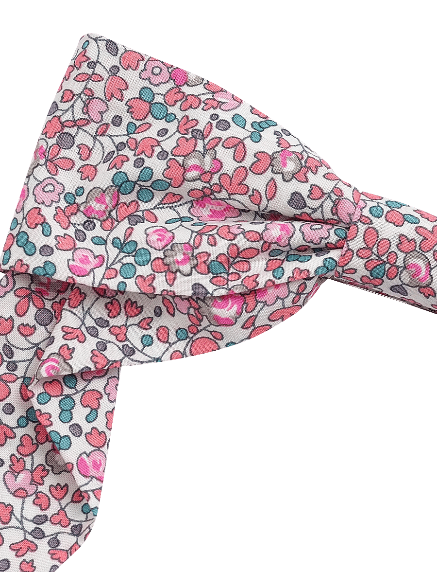 Huttelihut - Hairclip Bow in Liberty Fabric - hårspænder - plumeria - 2