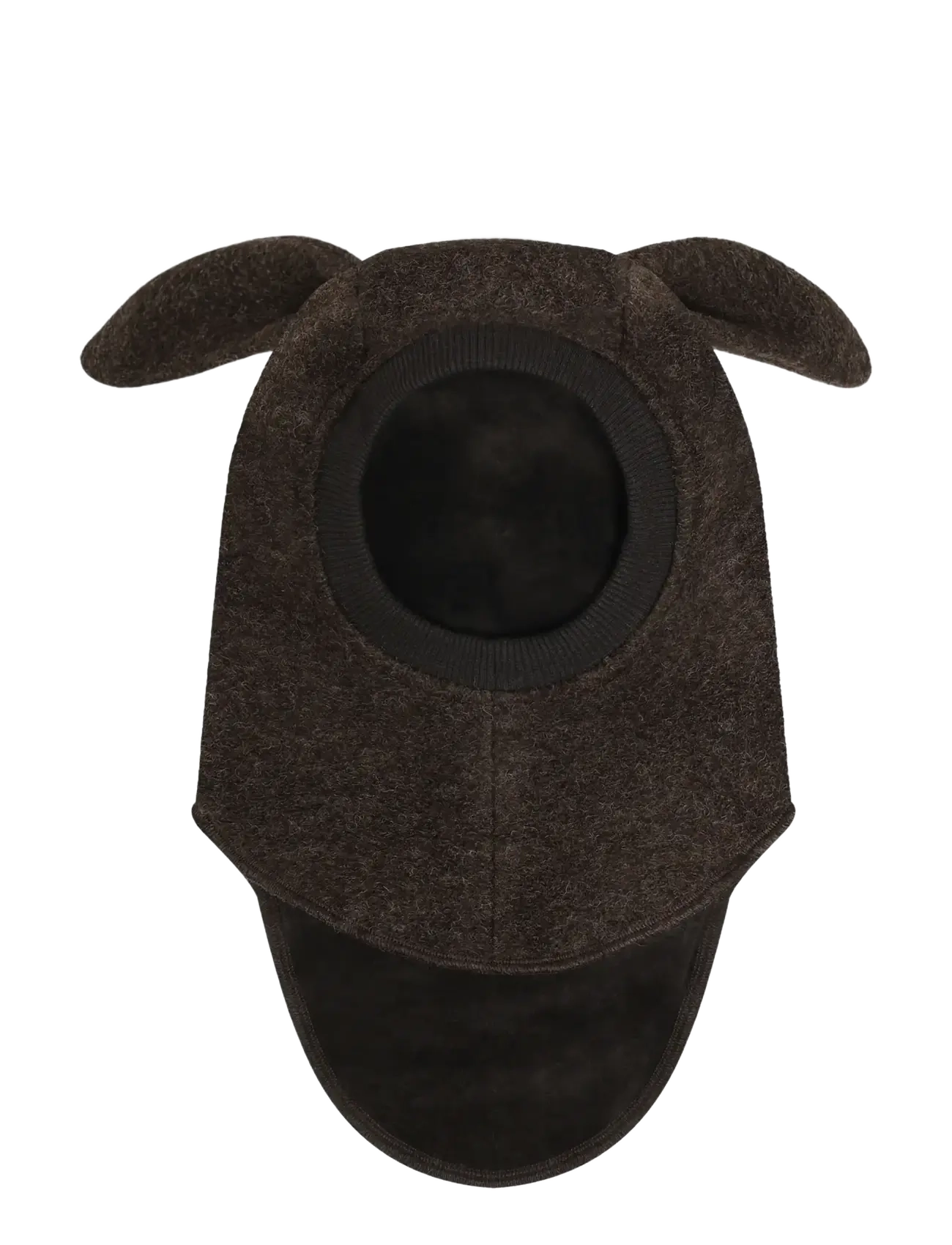 Huttelihut - Balaclava Ears Wool - vinteraccessoarer - dark brown melange - 1