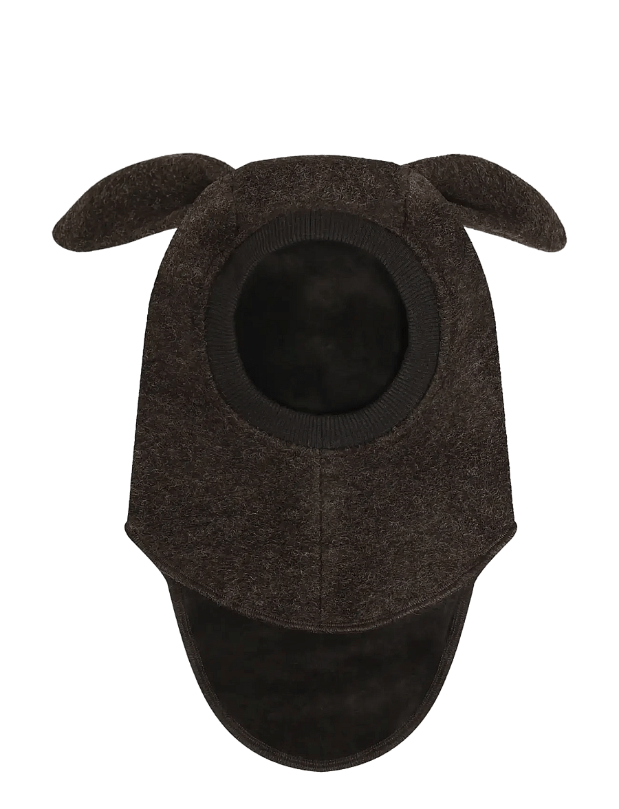 Huttelihut - Balaclava Ears Wool - vinteraccessoarer - dark brown melange - 1