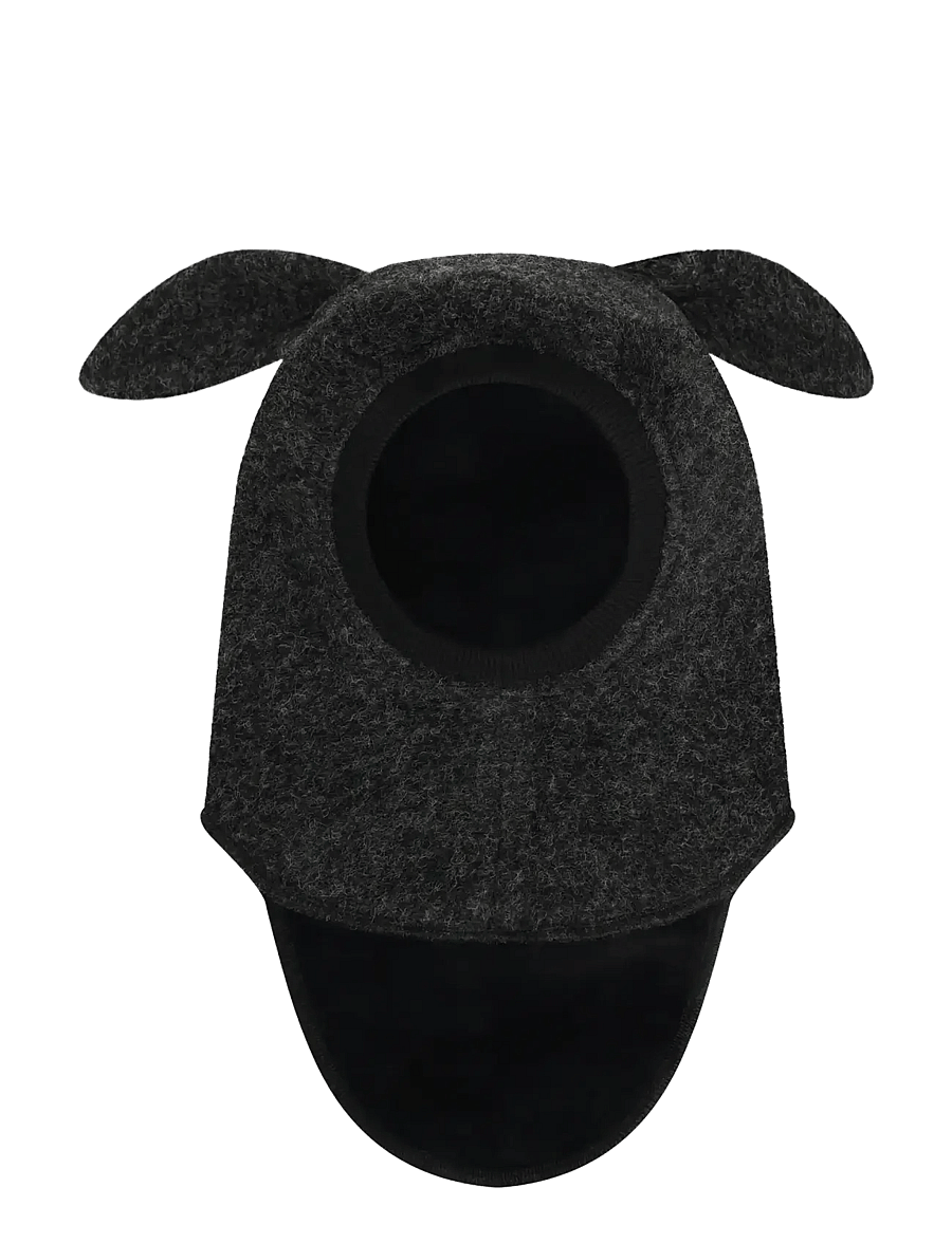 Huttelihut - Balaclava Ears Wool - vinteraccessoarer - dark grey melange - 1