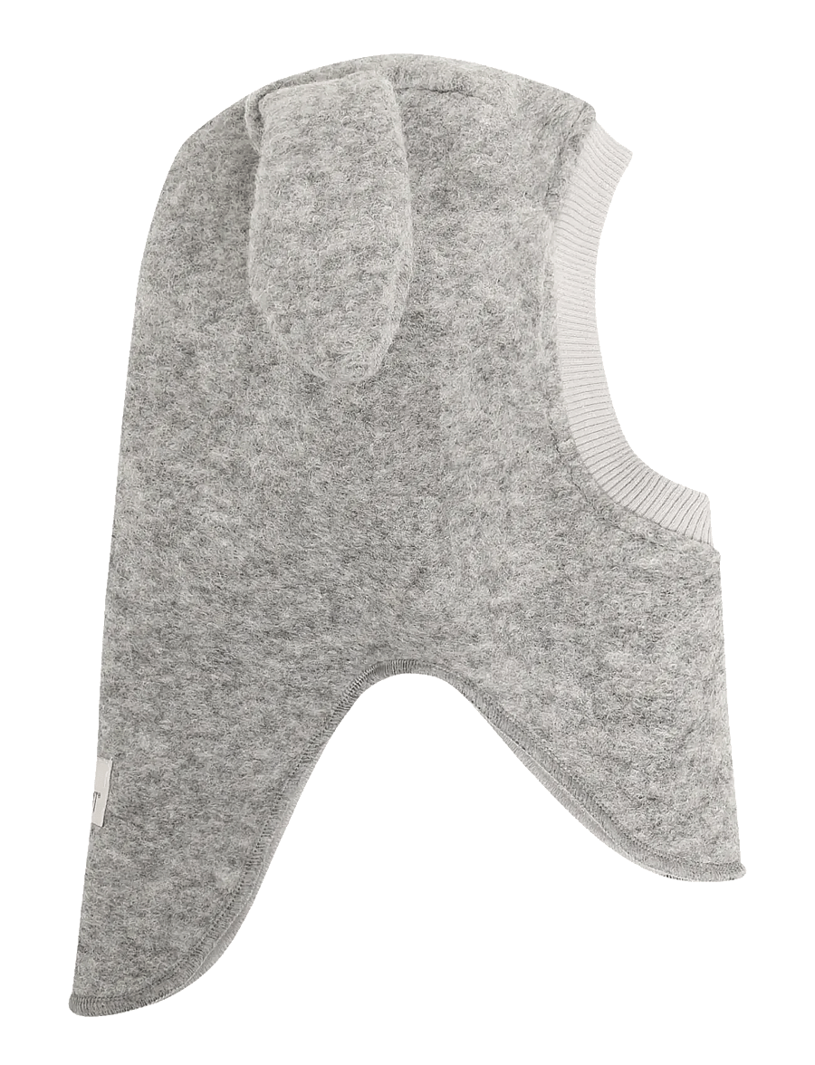Huttelihut - Balaclava Ears Wool - vinteraccessoarer - medium grey melange - 0