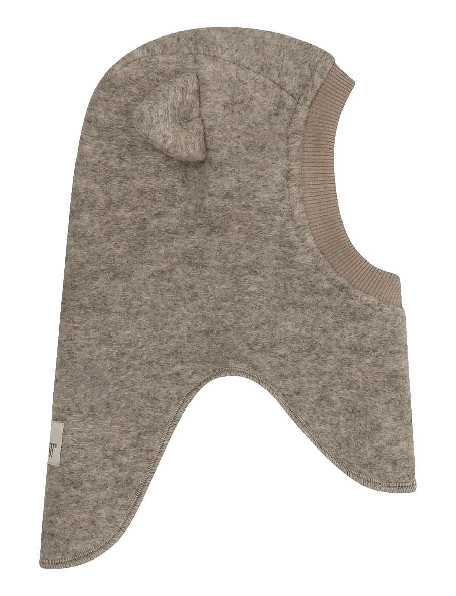 Huttelihut - Balaclava Ears Wool - vinteraccessoarer - camel melange - 0