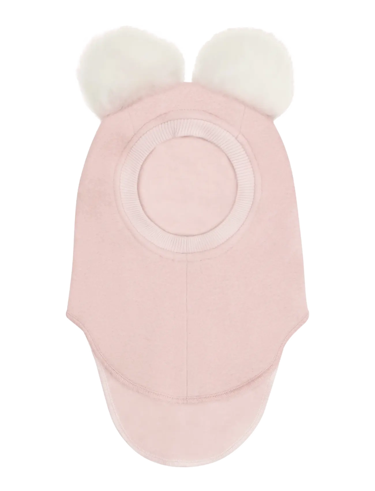 Huttelihut - Balaclava Wool Alpaca Pompoms - accessories - rose smoke - 1