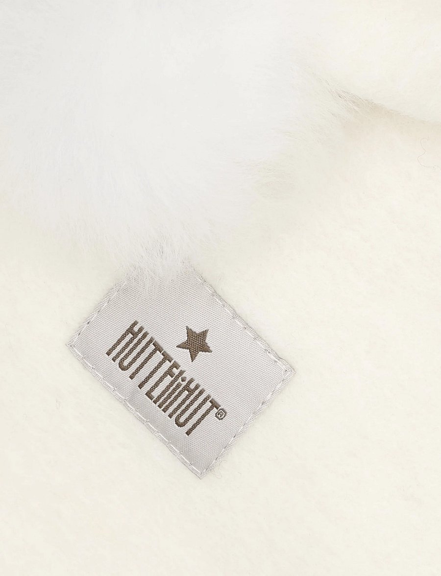 Huttelihut - Balaclava Wool Alpaca Pompoms - winteraccessoires - tofu - 2