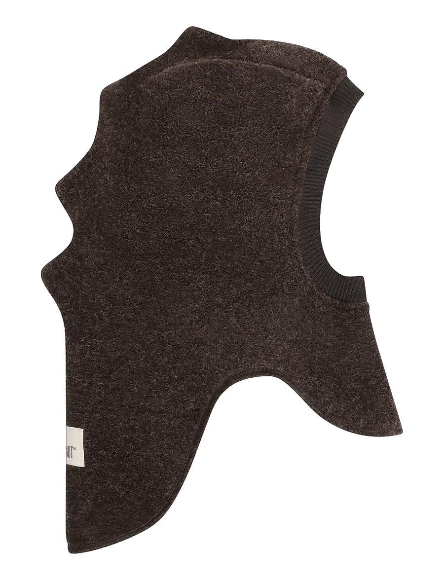 Huttelihut - Balaclava Triangles Wool - vinteraccessoarer - dark brown melange - 0