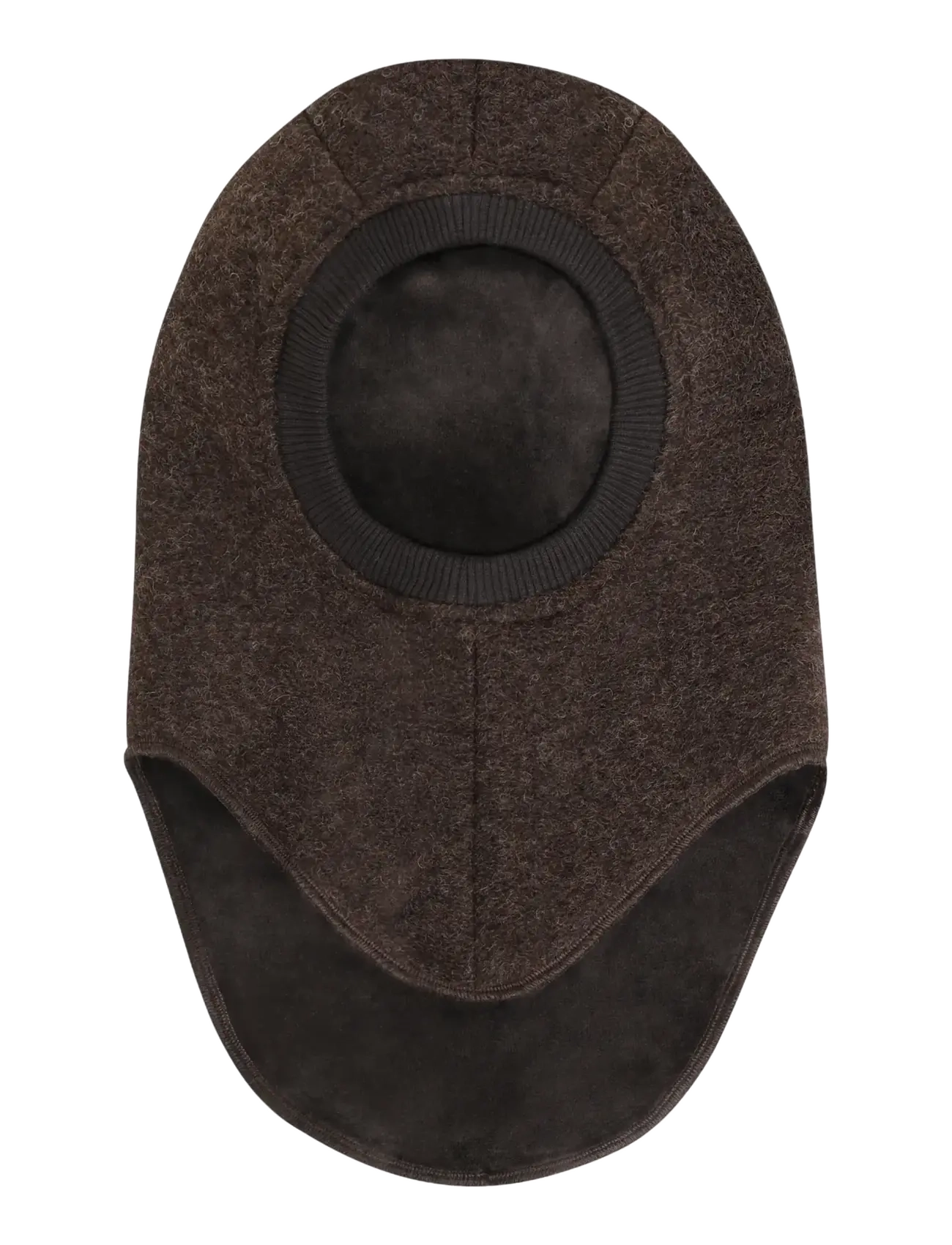 Huttelihut - Balaclava Triangles Wool - vinteraccessoarer - dark brown melange - 1