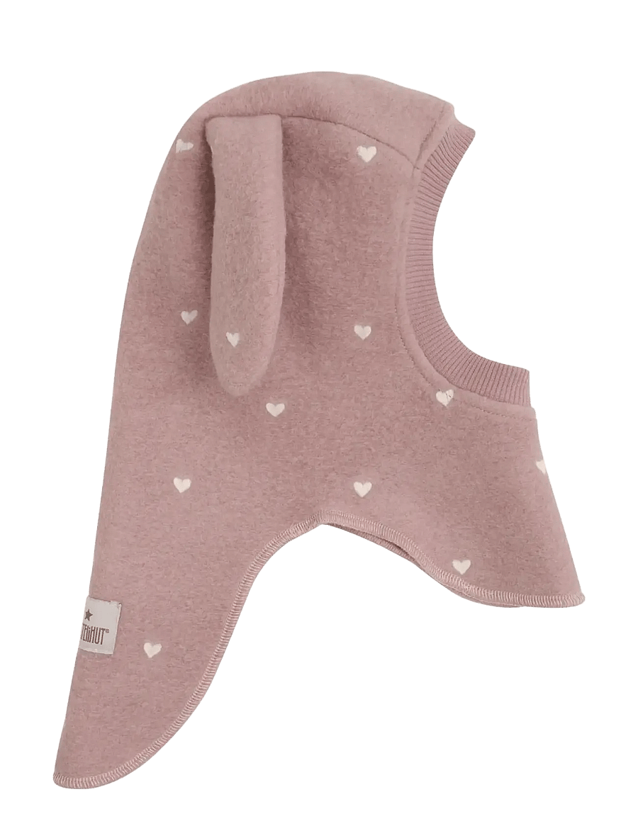 Huttelihut - Balaclava Ears Emb. Wool - talvised aksessuaarid - deauville mauve - 1
