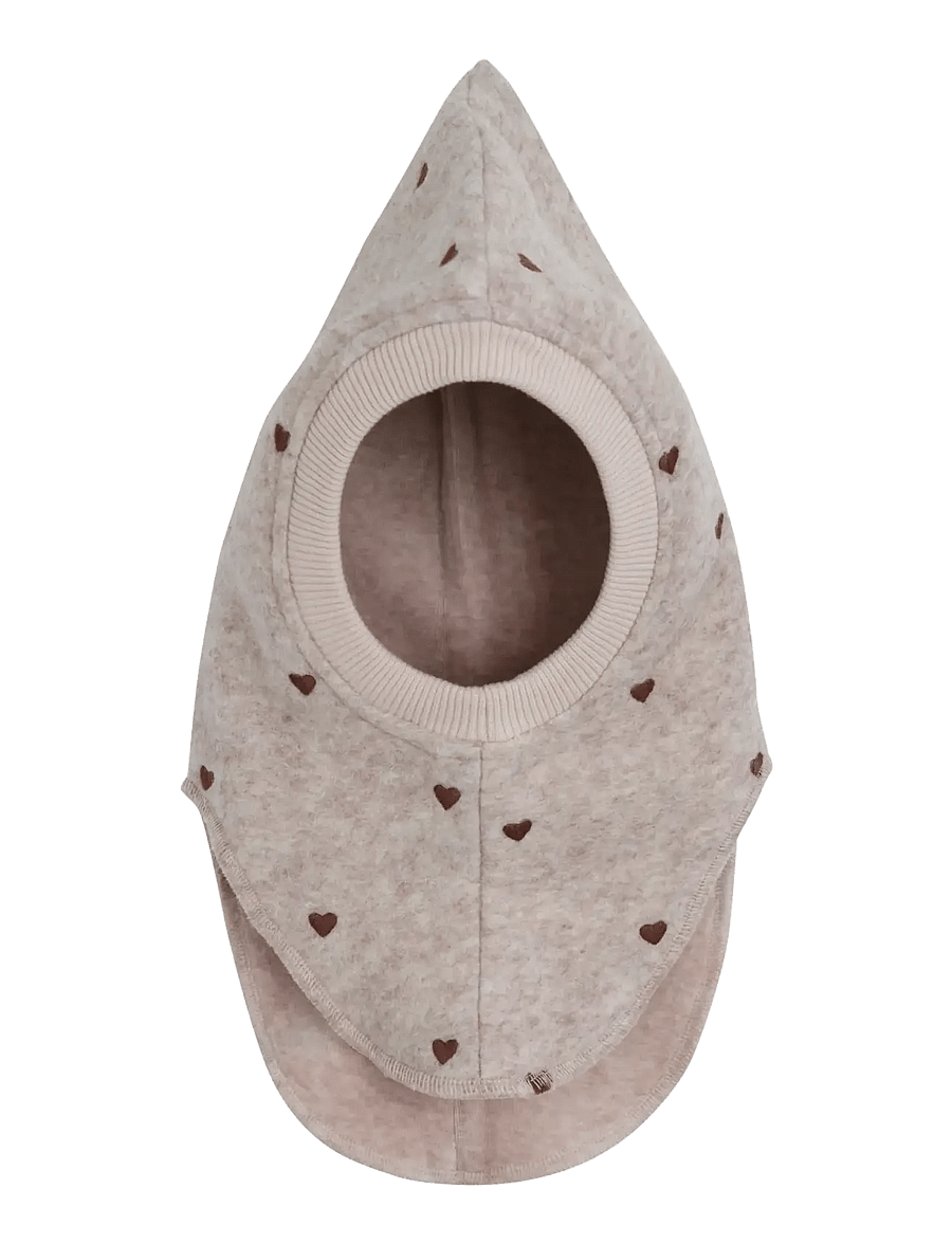Huttelihut - Balaclava Emb. Wool - vinteraccessoarer - sand melange - 1