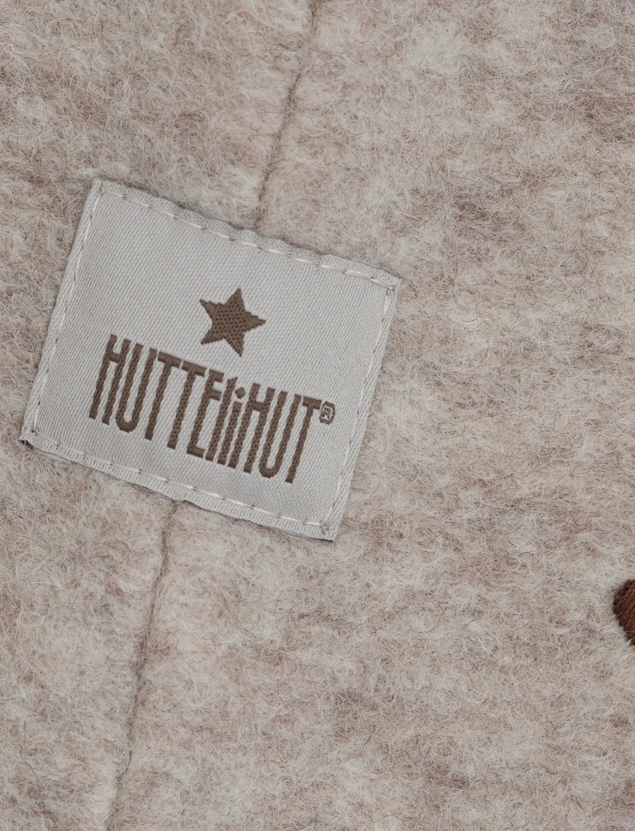 Huttelihut - Balaclava Emb. Wool - vinteraccessoarer - sand melange - 2