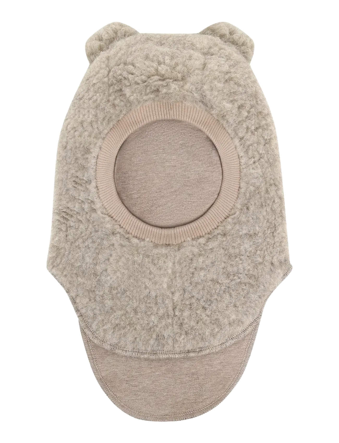 Huttelihut - Balaclava Ears Wool Teddy - vinteraccessoarer - camel melange - 1
