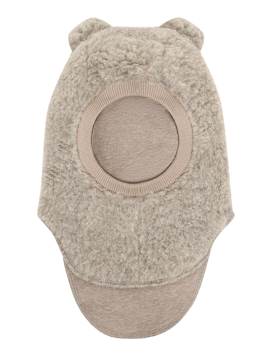 Huttelihut - Balaclava Ears Wool Teddy - vinteraccessoarer - camel melange - 1
