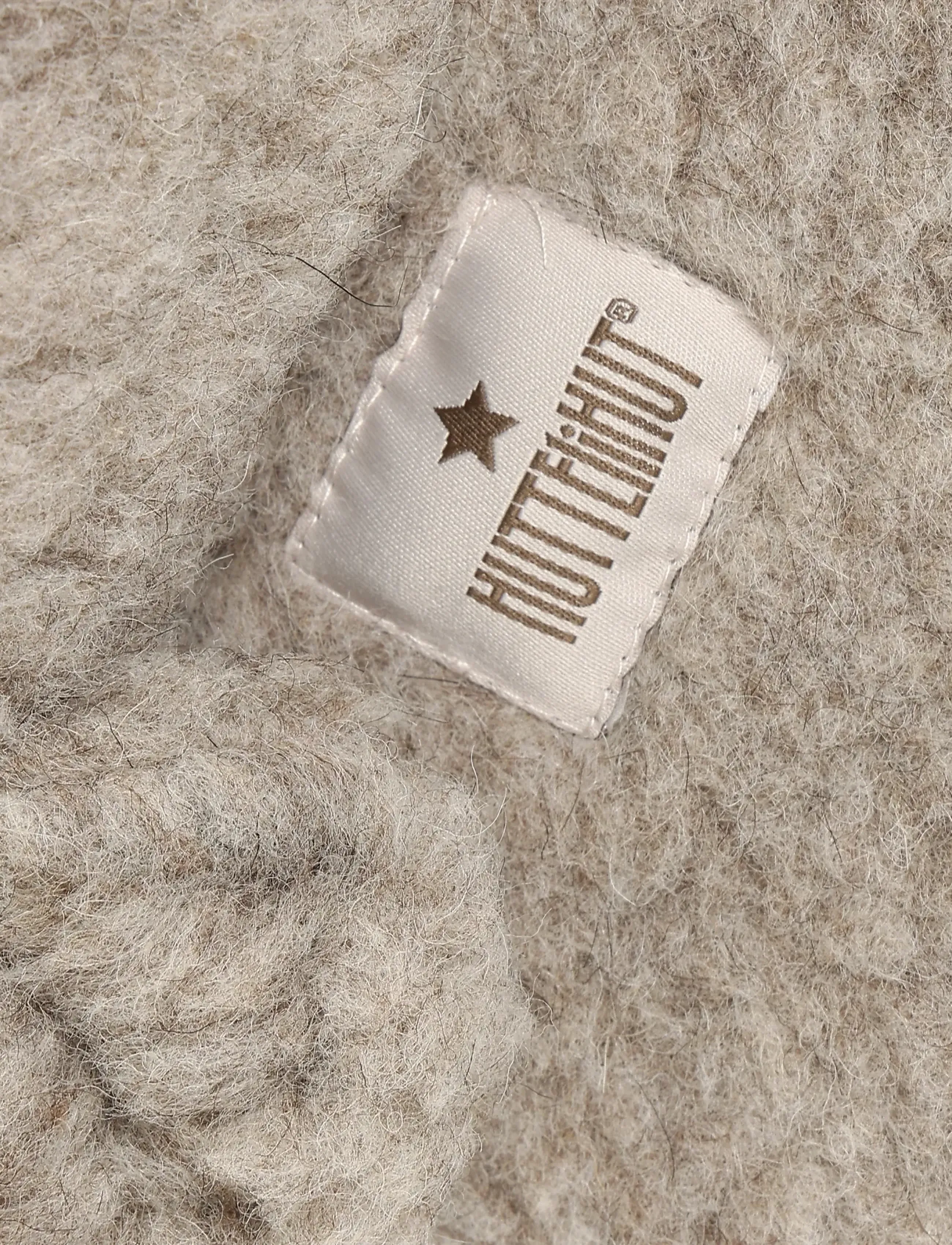 Huttelihut - Balaclava Ears Wool Teddy - vinteraccessoarer - camel melange - 2