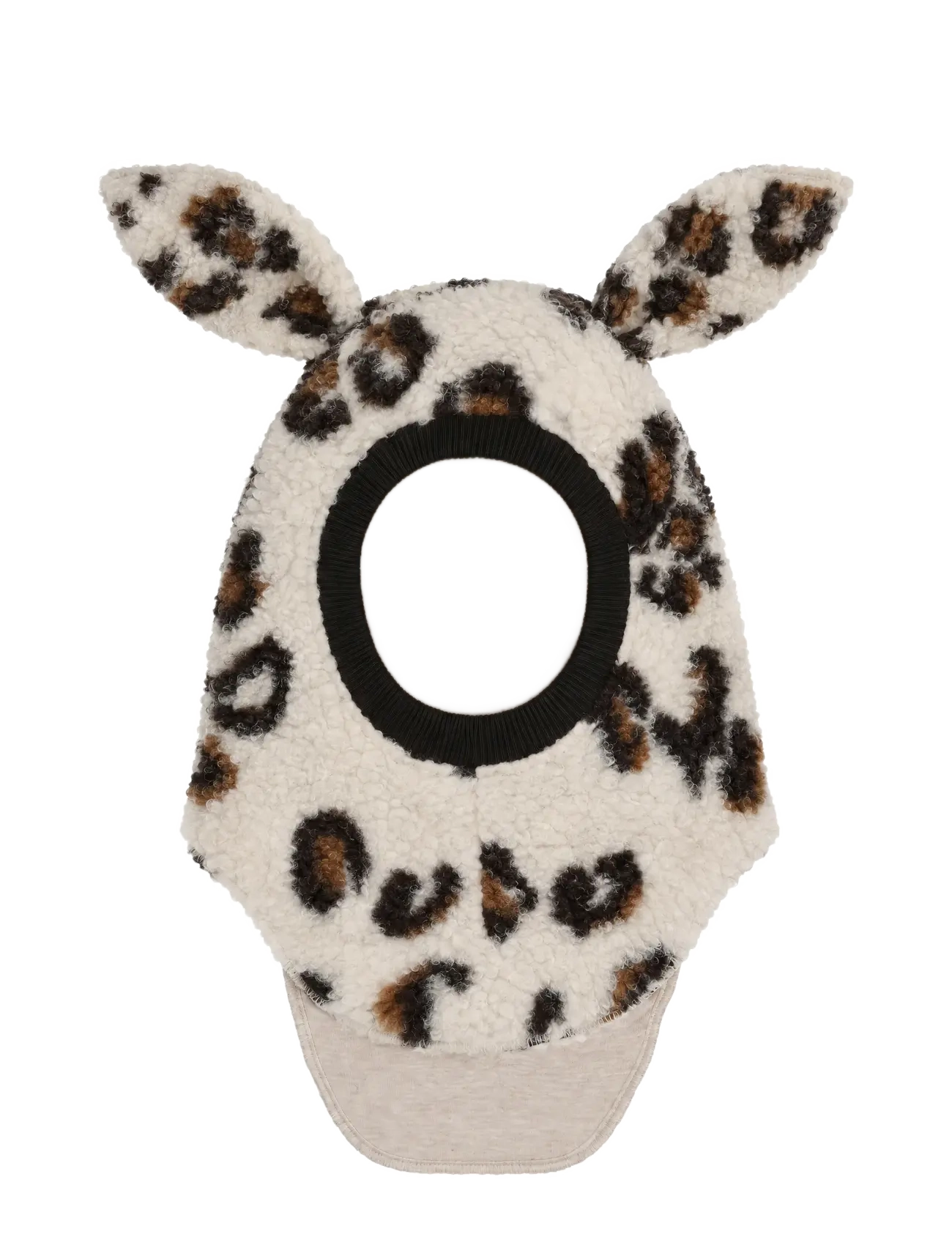 Huttelihut Balaclava Wool Teddy Jacquard - Fylgihlutir - CEMENT / cream