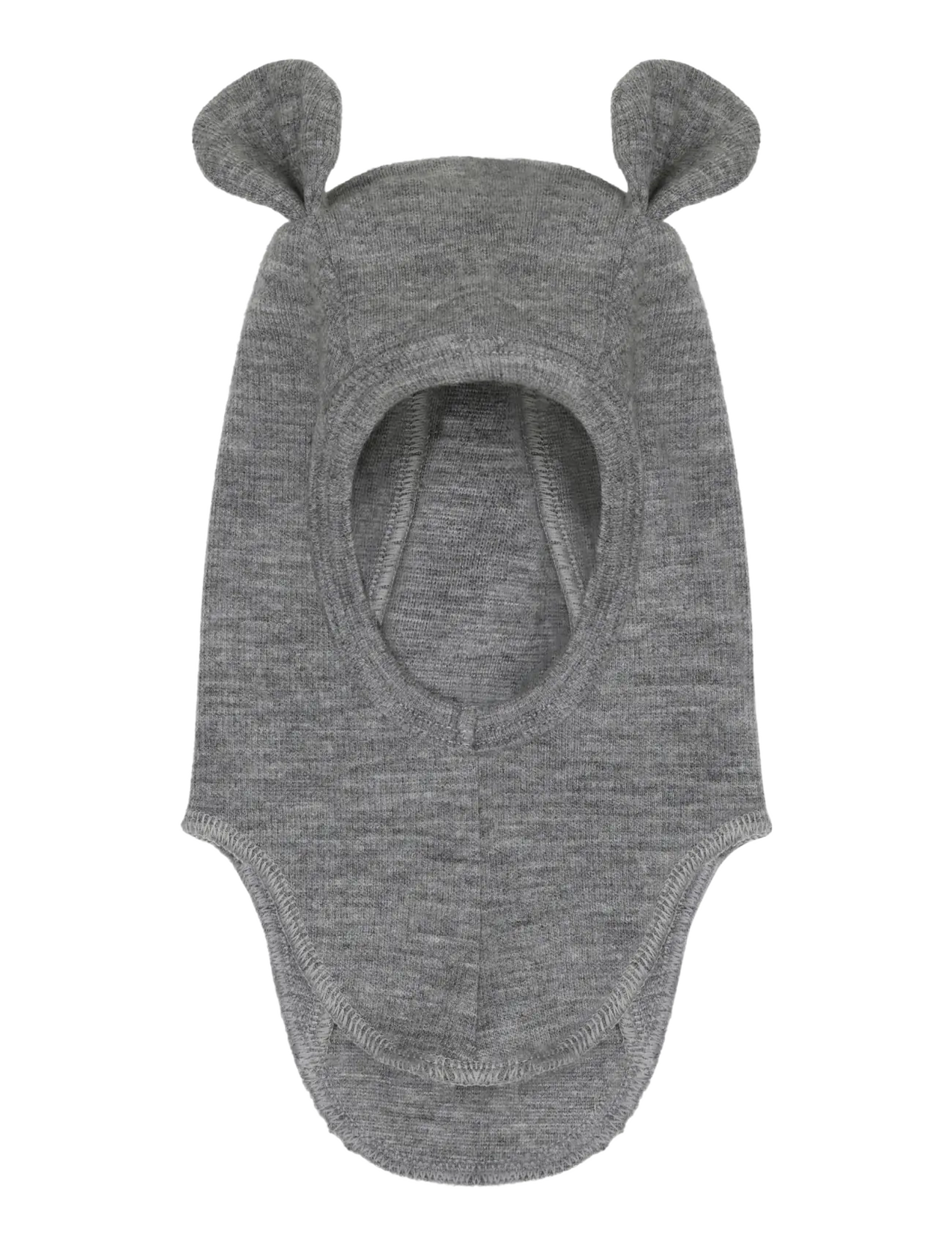 Huttelihut - Balaclava Ears Wool Fleece - accessoarer - medium grey melange - 2
