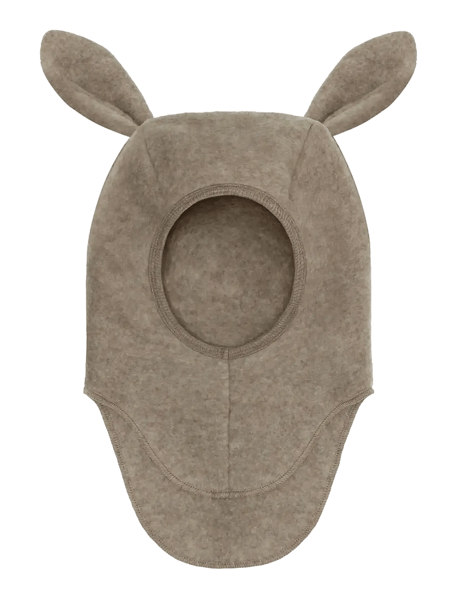 Huttelihut - Balaclava Ears Wool Fleece - savannah melange - 1