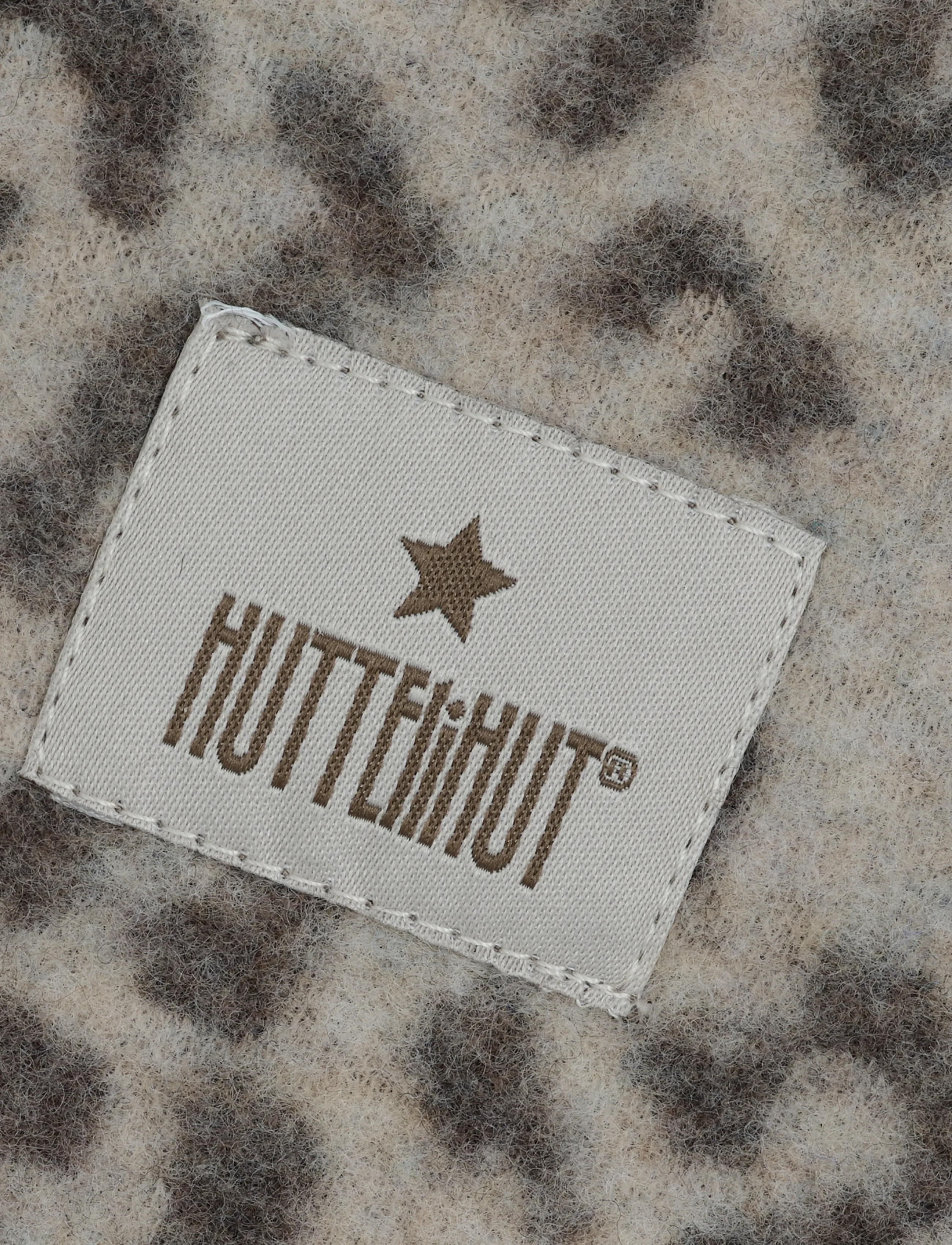Huttelihut - Balaclava Wool Fleece Jacquard - talvised aksessuaarid - camel melange - 2
