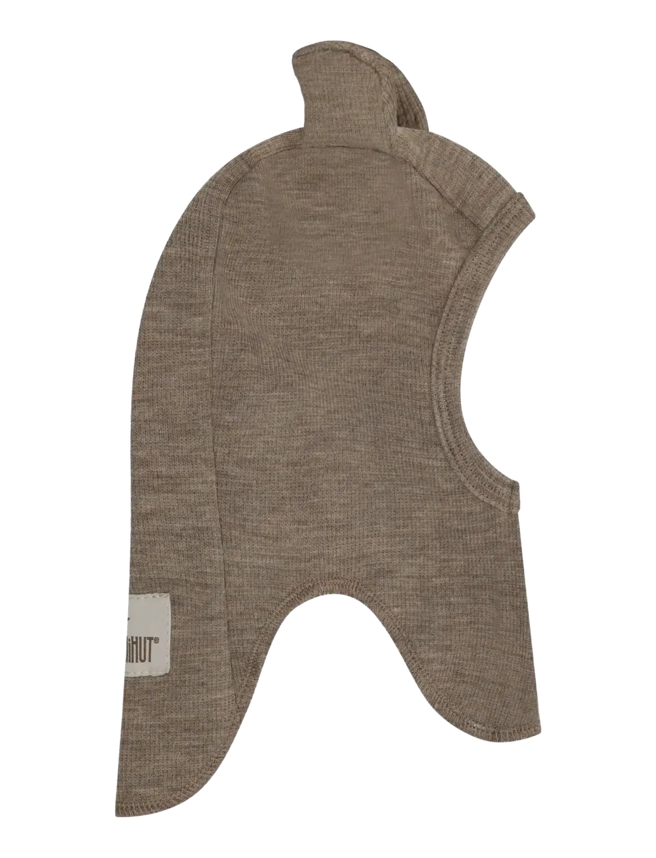 Huttelihut Balaclava Ears Wool Rib - Accessories - SAVANNAH MELANGE / beige