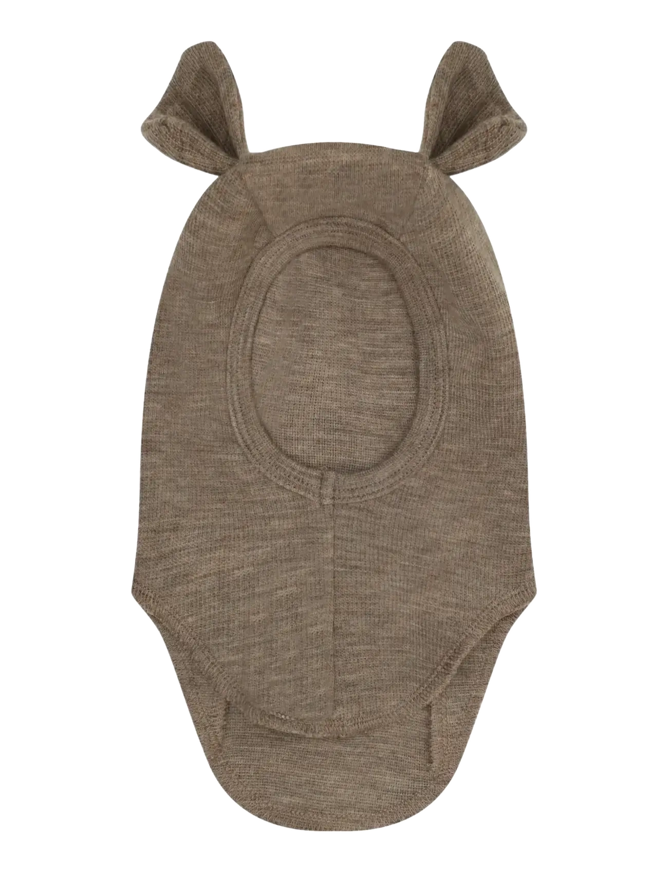 Huttelihut - Balaclava Ears Wool Rib - savannah melange - 1