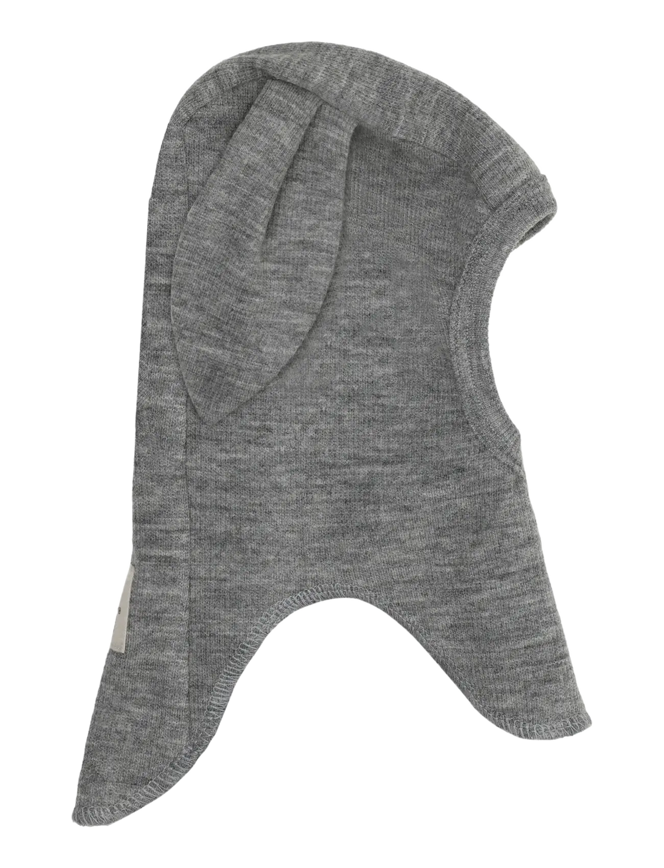 Huttelihut Balaclava Ears Wool Rib - Aksessuaarid - MEDIUM GREY MELANGE / grey