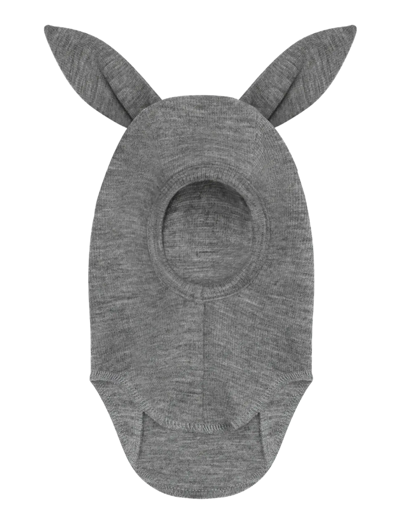 Huttelihut - Balaclava Ears Wool Rib - talvised aksessuaarid - medium grey melange - 1