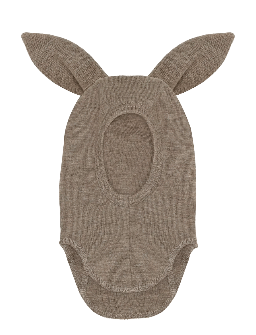 Huttelihut - Balaclava Ears Wool Rib - hats & caps - savannah melange - 1