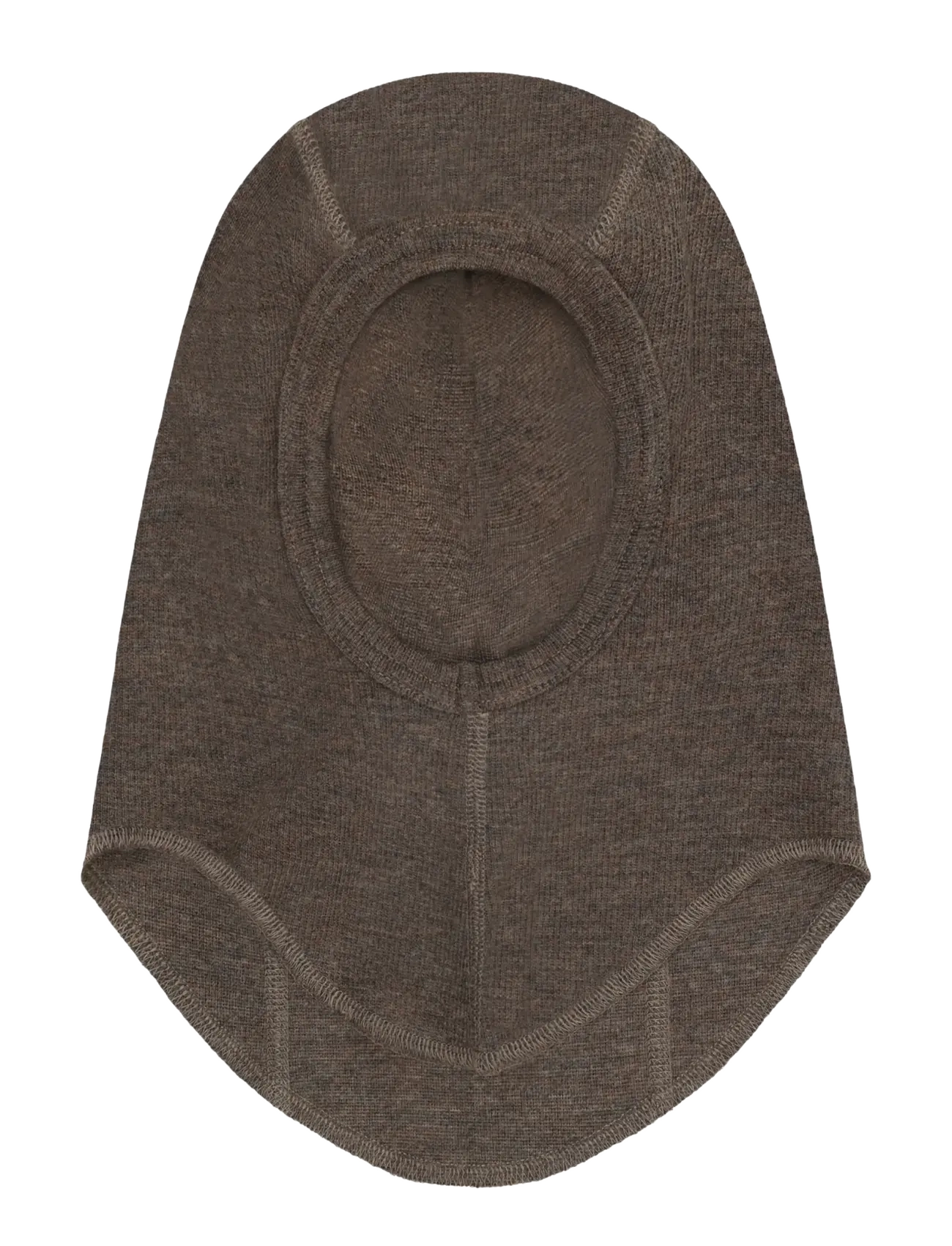 Huttelihut - Balaclava Wool Rib - talvised aksessuaarid - brown melange - 1